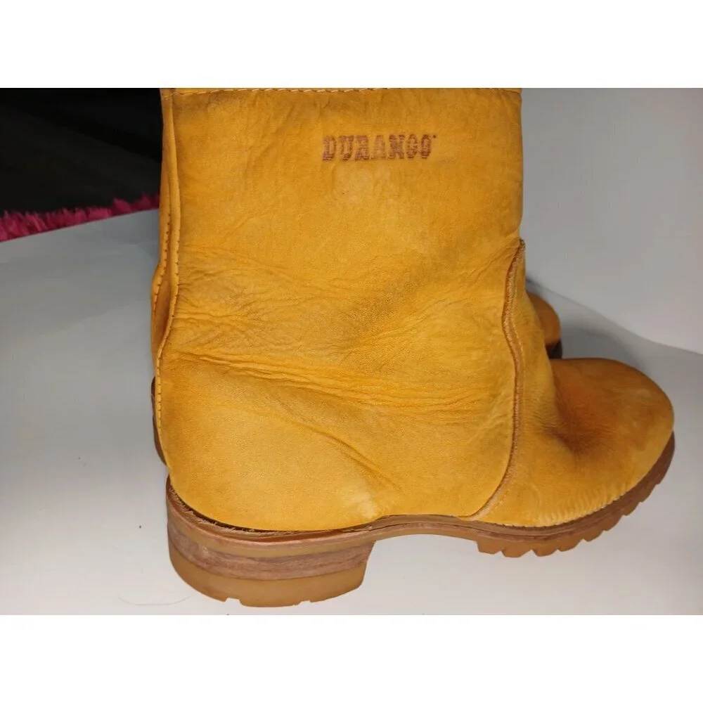 Durango Boots Suede Size Men's 10 M Rust Made In USA
